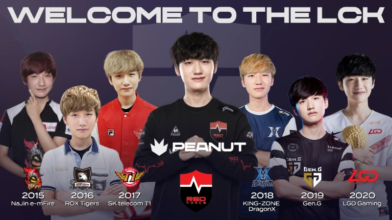 농심 레드포스 정글러 '피넛' 한왕호(사진=LCK 생방송 캡처).