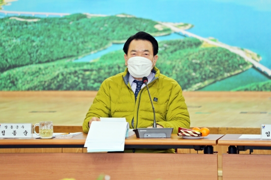 장흥군, 2021년 주요 업무계획 보고회/사진=장흥군
