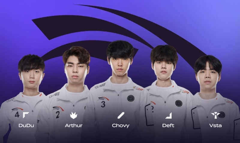 한화생명e스포츠 출전 명단(사진=LCK 생중계 캡처).