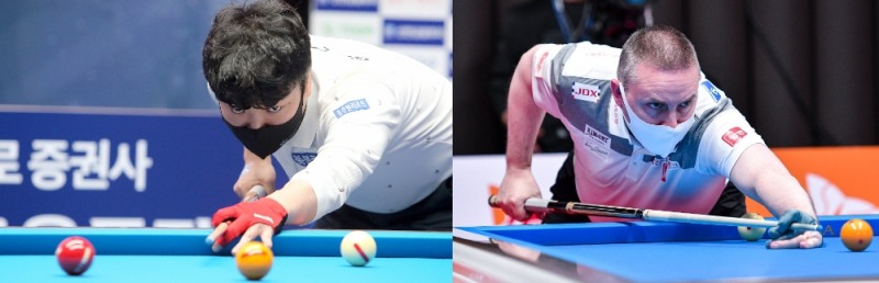 보름만에 확 달라진 16강 얼굴들. 엄상필(왼쪽), 쿠드롱. 사진=PBA제공