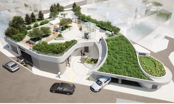 2020년 11월 신설된 숭인도담 공영주차장 조감도