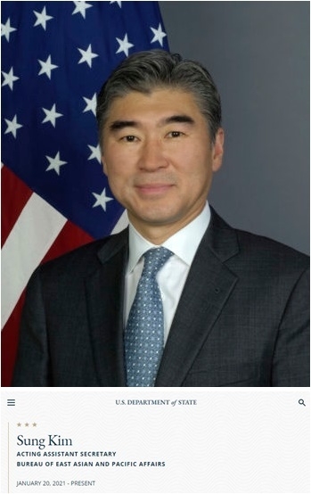 성 김 인도네시아 주재 미국대사가 조 바이든 행정부의 동아시아태평양 차관보 대행에 이름을 올렸다. (사진=미국 동아시아태평양국 홈페이지 캡처)