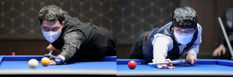 4강전서 만나는 허정한(왼쪽)과 김행직(사진제공=파이브앤식스)