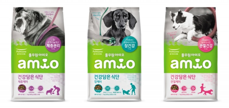 풀무원건강생활, 반려견 주식 아미오 '건강담은식단' 3종 출시