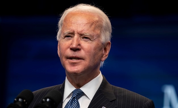 조 바이든 미국 대통령이 25일(현지시간) 백악관에서 미 제조업 관련 행사에 참석해 발언하고 있다.