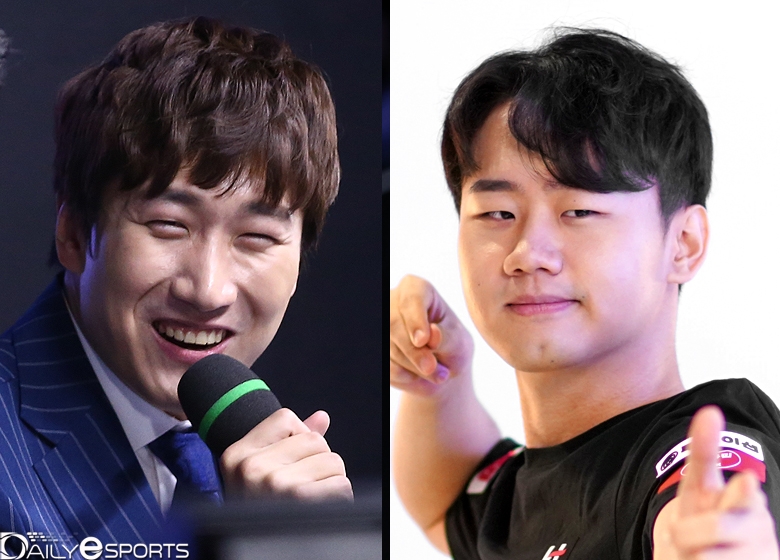 김동준 해설위원(왼쪽)과 '쿠로' 이서행 분석위원.