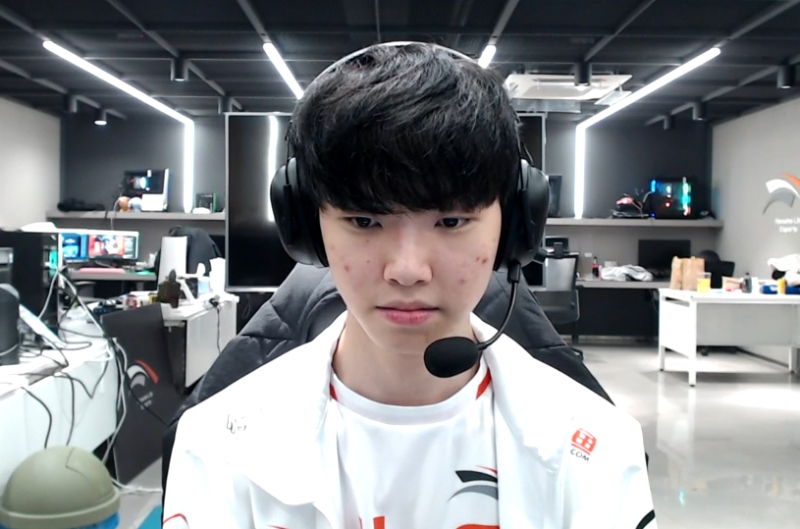 한화생명e스포츠 미드 라이너 '쵸비' 정지훈(사진=LCK 중계 화면 캡처).