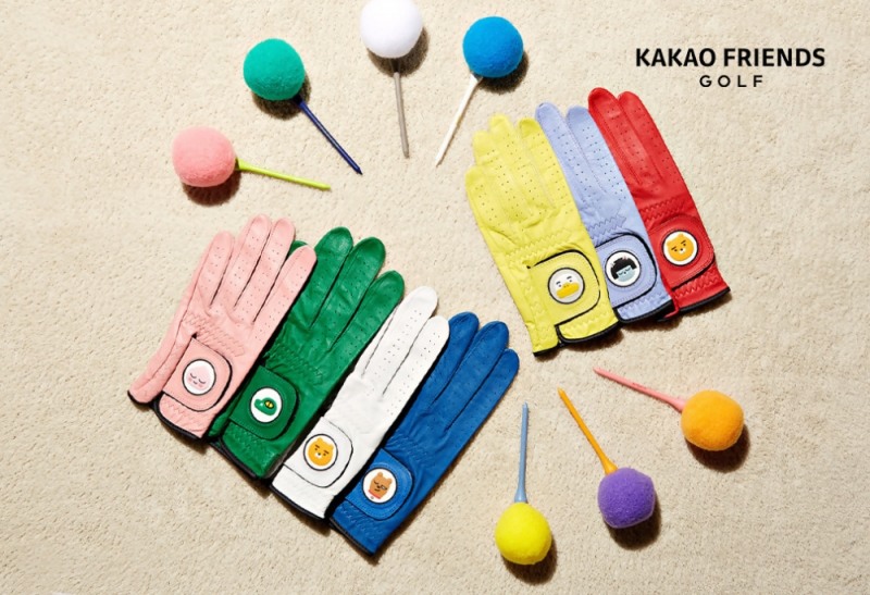 카카오프렌즈 골프, 통통 튀는 봄 라운딩 위한 '프렌즈 비비드 장갑' 선보여(사진=카카오VX)