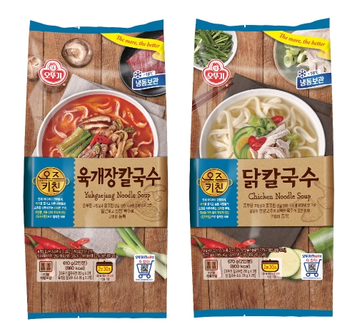 오뚜기, '오즈키친 칼국수' 2종 출시