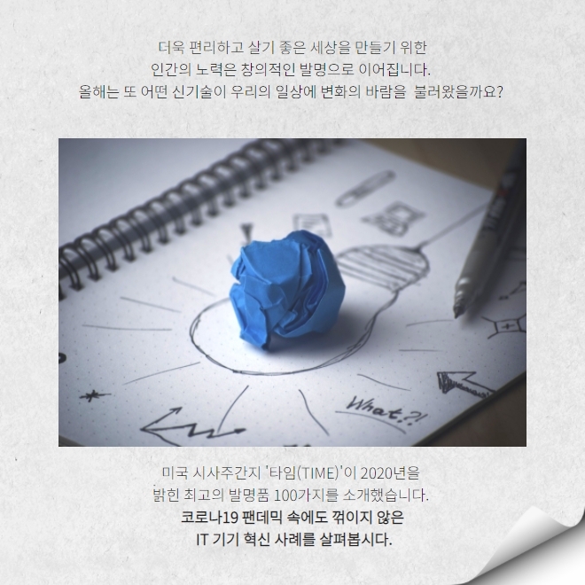 타임지 선정, '2020년을 밝힌 발명품'
