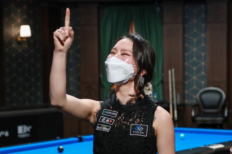 진혜주의 우승 세리머니(파이브앤식스 제공)