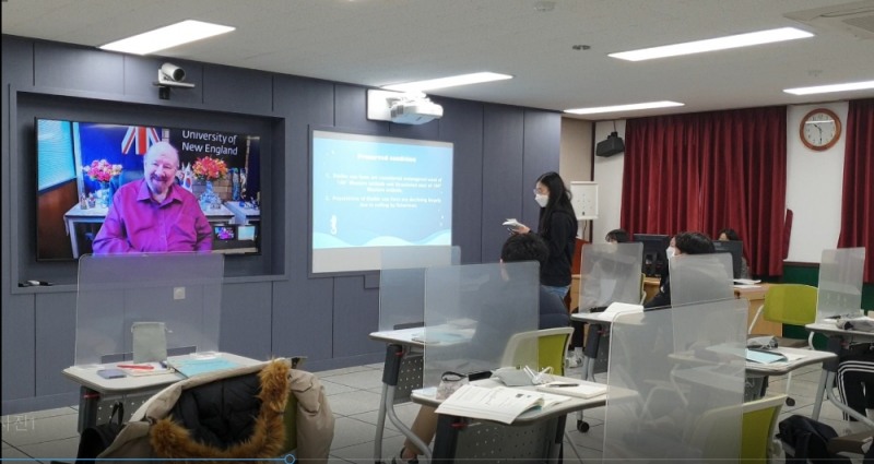 제주국제교육원, 호주 뉴잉글랜드대학 연계 화상프로젝트 수업 운영