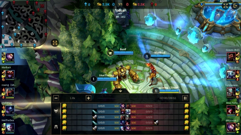 '와일드 리프트' 리플레이 실행 화면.