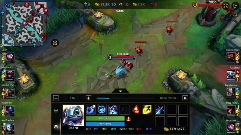 '와일드 리프트' 관전 모드 화면.