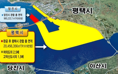 평택‧당진항 최종 매립완료 시 관할 구역