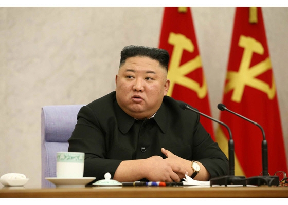 김정은 북한 노동당 총비서가 지난 10일 조선노동당 중앙위원회 제8기 제2차 전원회의 3일째 회의를 열었다. 2021.02.11. (사진=노동신문 캡처)