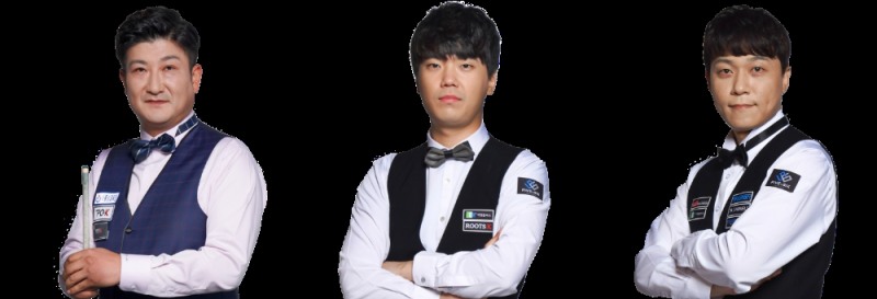 16강전서 세게 만난 이충복(왼쪽부터), 김행직, 최성원(사진=파이브앤식스 제공)