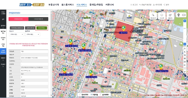 내진 지도 / 이미지 제공 = 경기도