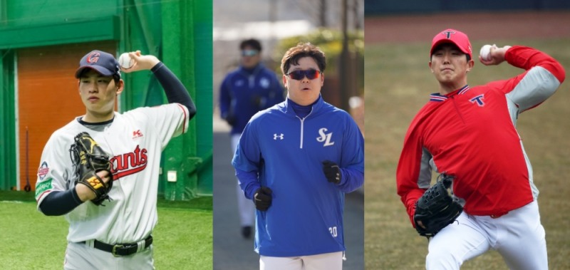 2021시즌 좌완 트리오들인 김진욱, 이승현, 이의리(사진 왼쪽부터)