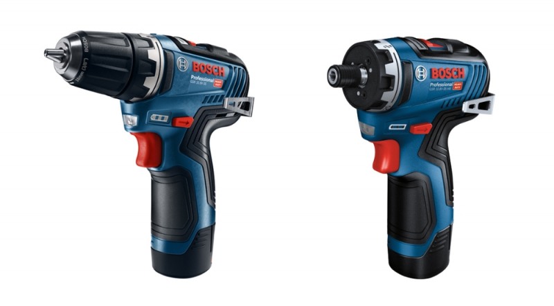 보쉬 10.8V 브러쉬리스 드릴 드라이버 ‘GSR 10.8V-35’(왼쪽)와 ‘GSR 10.8V-35 HX Professional’