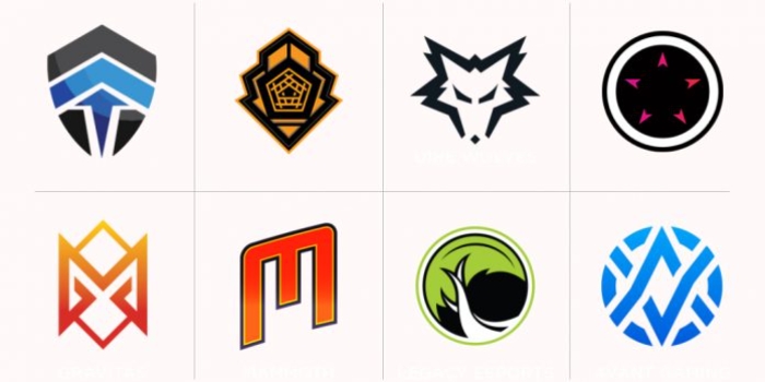 LCO에 참가하는 8개 팀 로고(사진=LCO 공식 SNS 발췌).