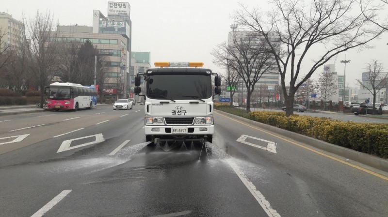 살수차 모습 / 사진 = 경기도뉴스포털