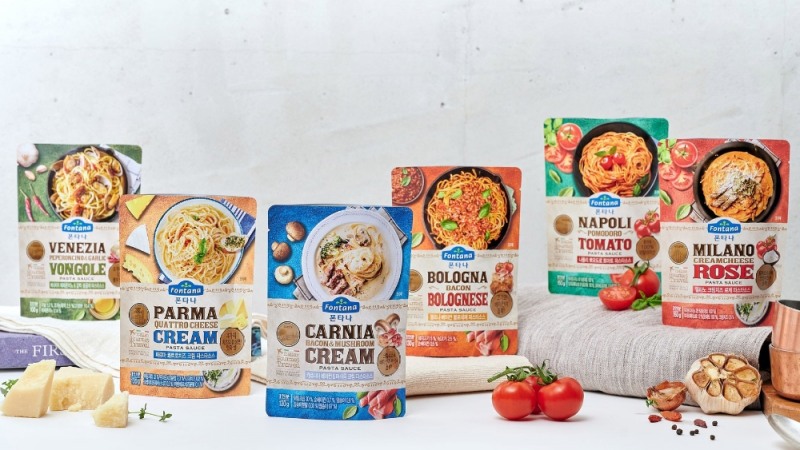 폰타나, 1인용 파우치 파스타소스 6종 출시