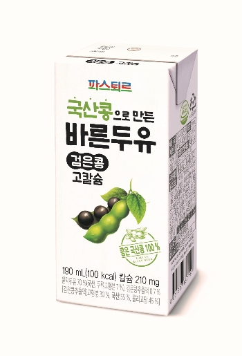 롯데푸드 파스퇴르, 국산콩으로 만든 '바른두유 검은콩 고칼슘' 출시