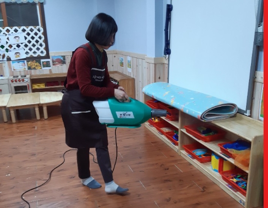 고흥군 어린이집 새학기 맞이 코로나19 대비 특별 방역 점검/사진=고흥군