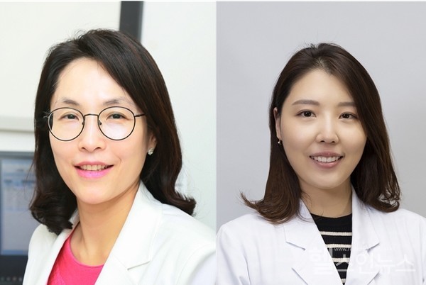 김정하중앙대병원가정의학교수(왼쪽),김윤선전공의