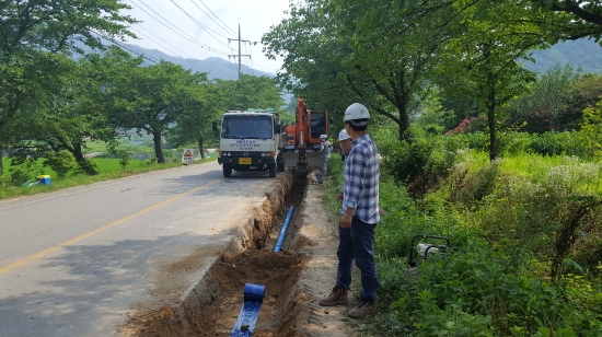 상수관로 시공/사진=구례군