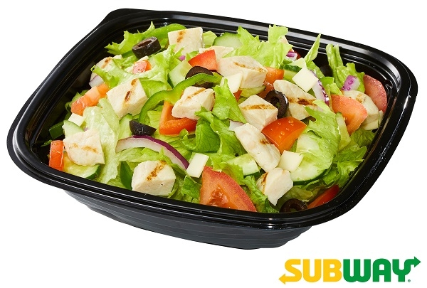 사진=써브웨이 로스트 치킨 샐러드