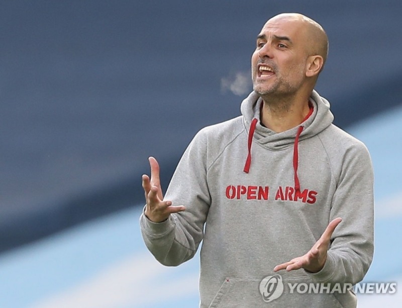 EPL 역대 최단기간 200승째를 달성한 페프 과르디올라 감독. (로이터=연합뉴스)