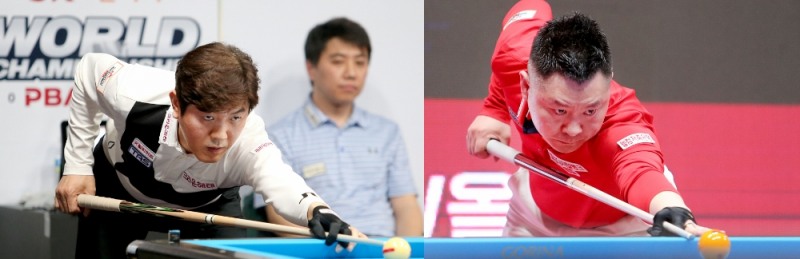 막판 회생한 김재근(왼쪽)과 탈락한 서현민(사진=PBA제공)