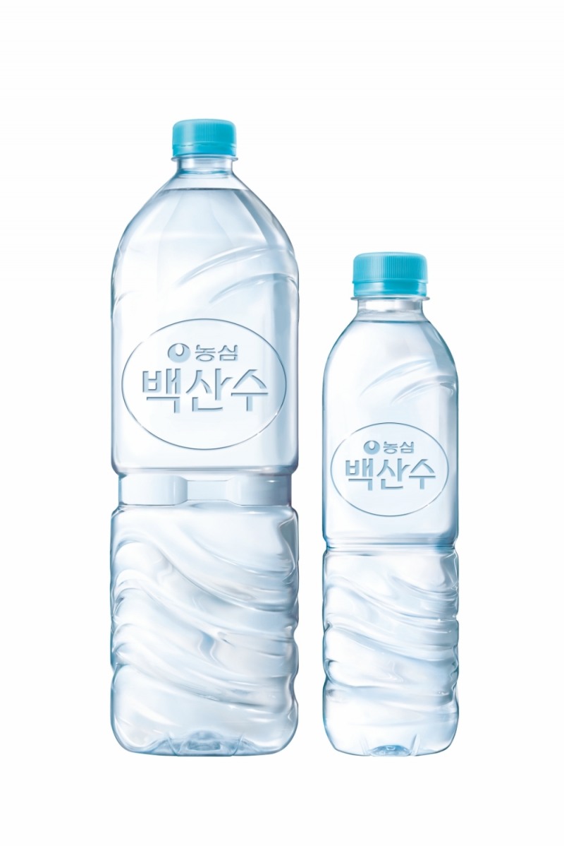 농심, 라벨 없는 백산수 출시…페트병 경량화