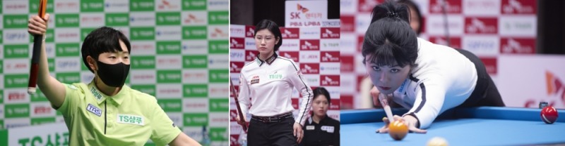 3전승으로 예선 1~3위를 한 김세연, 이미래, 김가영(왼쪽부터=사진PBA제공)