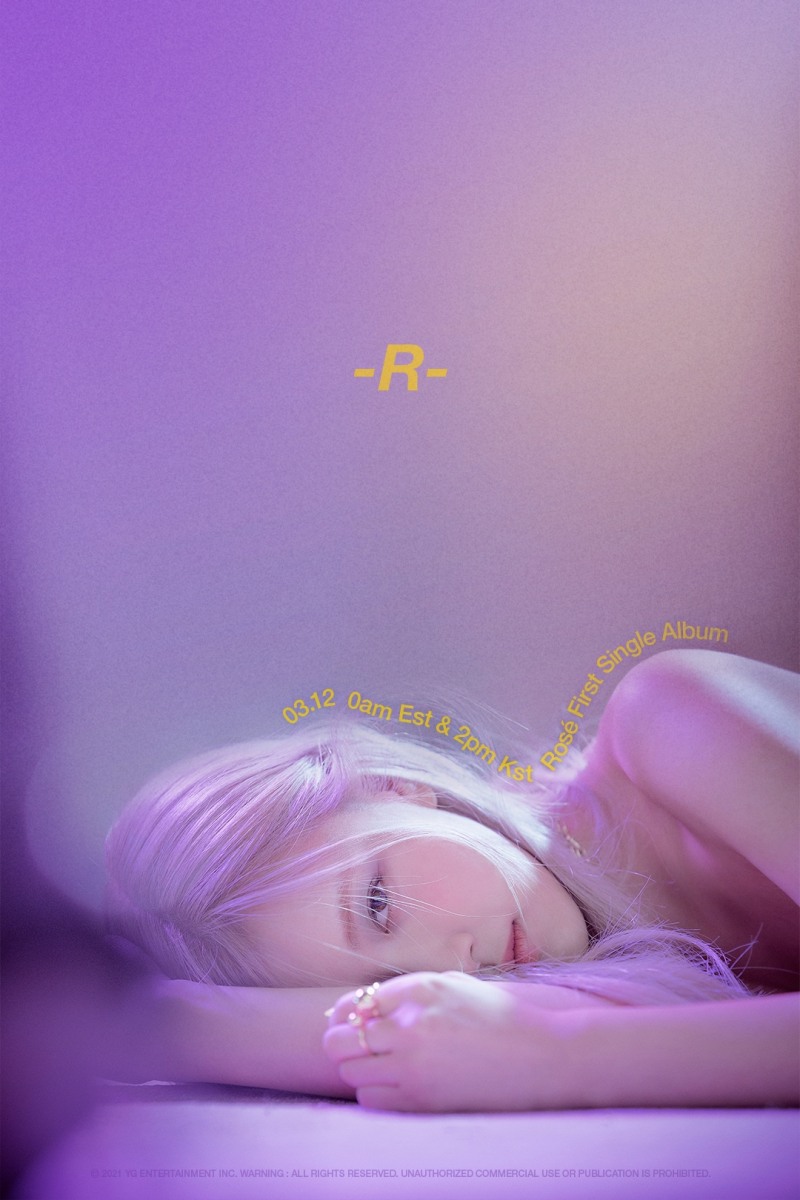 로제 솔로 싱글 'R' 티저 포스터 / 사진제공=YG엔터테인먼트