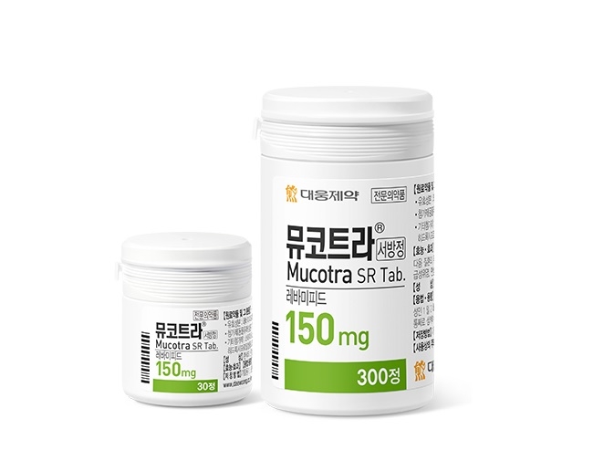 대웅제약, 레바미피드 성분 위염치료제 '뮤코트라서방정 150mg' 출시