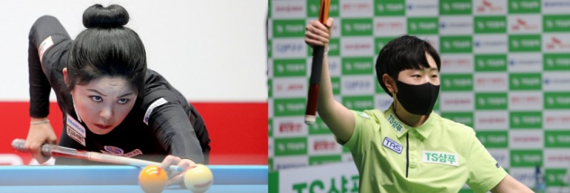 1억원을 놓고 최종전을 벌일 김가영(왼쪽)과 김세연(PBA제공)