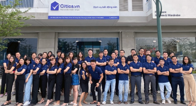 베트남 온라인 부동산 플랫폼 씨틱스 팀의 모습. 사진=더벤처스