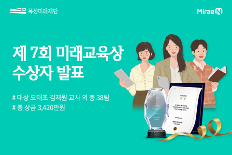사진=현직 교사 대상 수업 공모전인 제7회 미래교육상 최종 심사결과를 발표한 목정미래재단