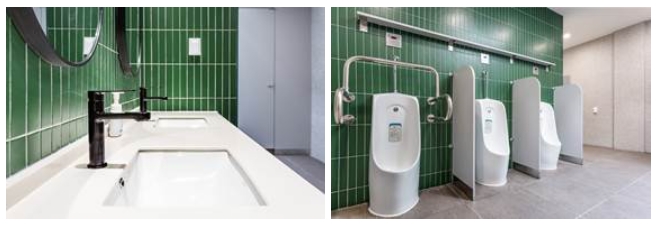 대림바스가 참여한 이태원 화장실 개선 사업의 시공 현장 모습