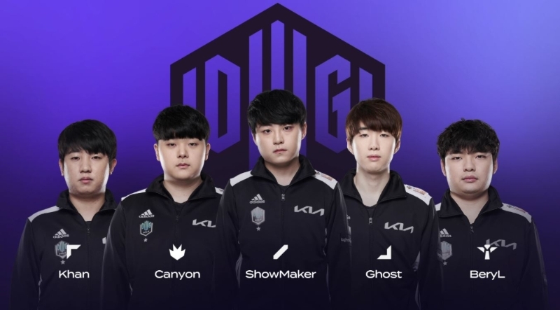 LCK 2021 스프링 10연승을 달성한 담원 기아(사진=LCK 중계 화면 캡처).