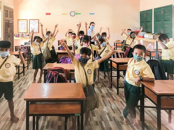 하비에르 스쿨 학생들(사진 제공: 캄보디아 하비에르 학교)