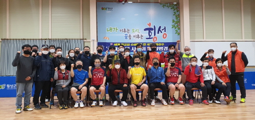 마사회 탁구선수 주세혁, 횡성군에서 일대일 탁구 레슨 진행