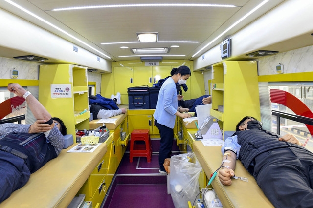 현대삼호중공업 단체헌혈. (사진=현대삼호중공업 제공)