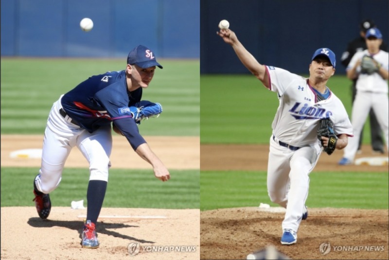 제1선발 뷰캐넌(왼쪽)과 확실한 마무리 오승환