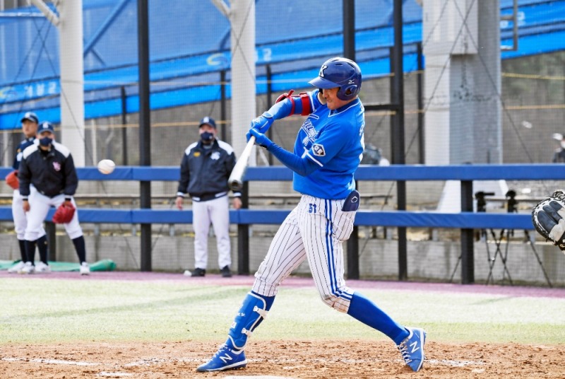 우투좌타에다 빠른 발과 야구센스까지 갖춘 유한승(경기고)은 앞으로 대형타자 자질을 갖추고 있다는 평가를 받고 있다.