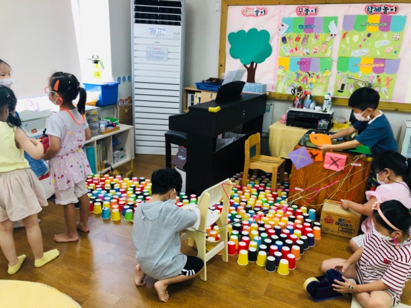 사진 = 지난해 경북형 혁신유치원을 운영한 구미 도산유치원 유아 활동 모습