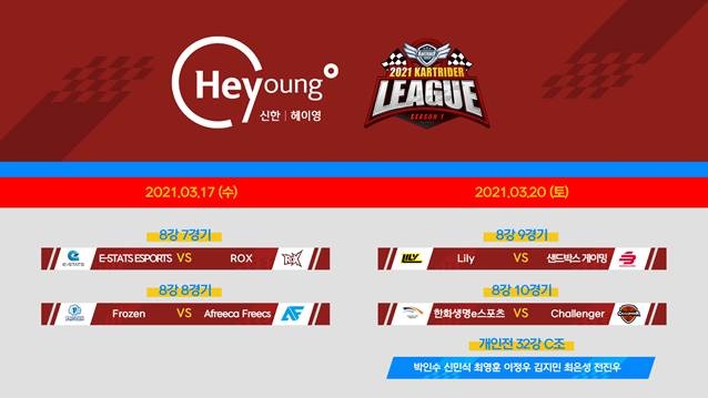E스탯-락스, 첫 승 신고할 팀은? 2021 카트 리그 시즌1 3주차 진행